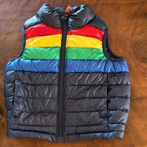 Primary Colorful Puffer Vest 3t